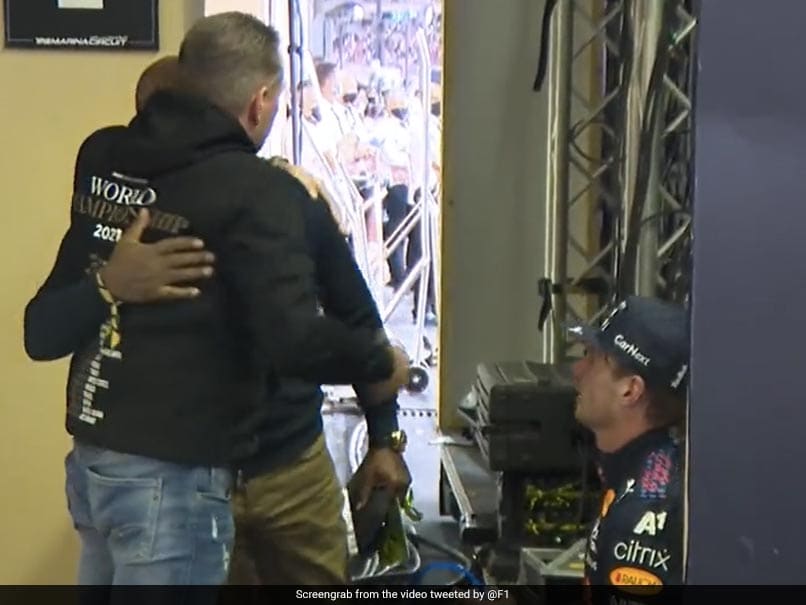 Watch: Lewis Hamiltons Father Congratulates Max Verstappen, Hugs His Dad Jos In Classy Post-Race Gesture