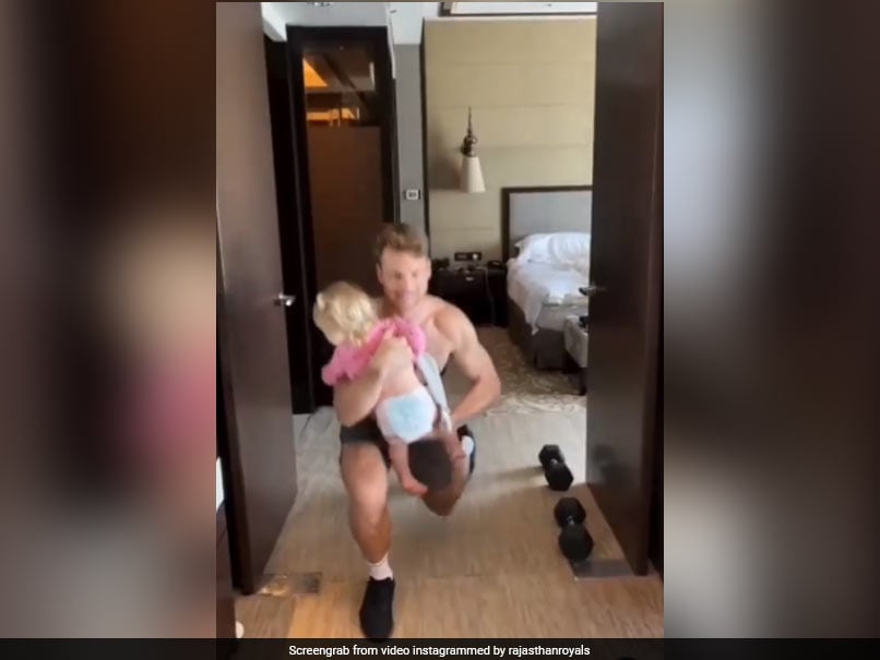 Watch: Rajasthan Royals’ Jos Buttler Gets A Helping Hand From Adorable Daughter While Exercising