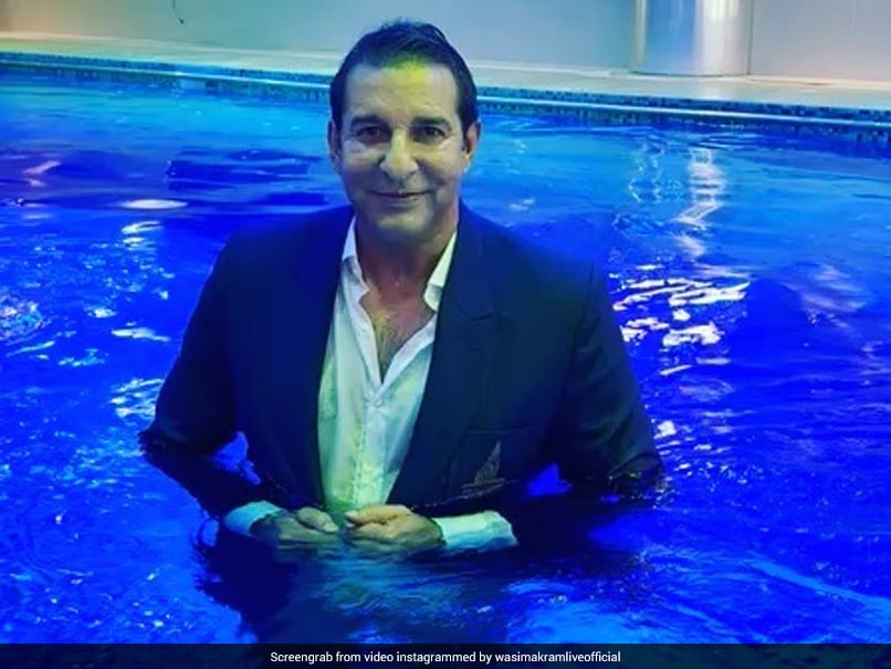 Watch: Wasim Akram Hits Back At Trolls, Enters Swimming Pool Wearing Suit