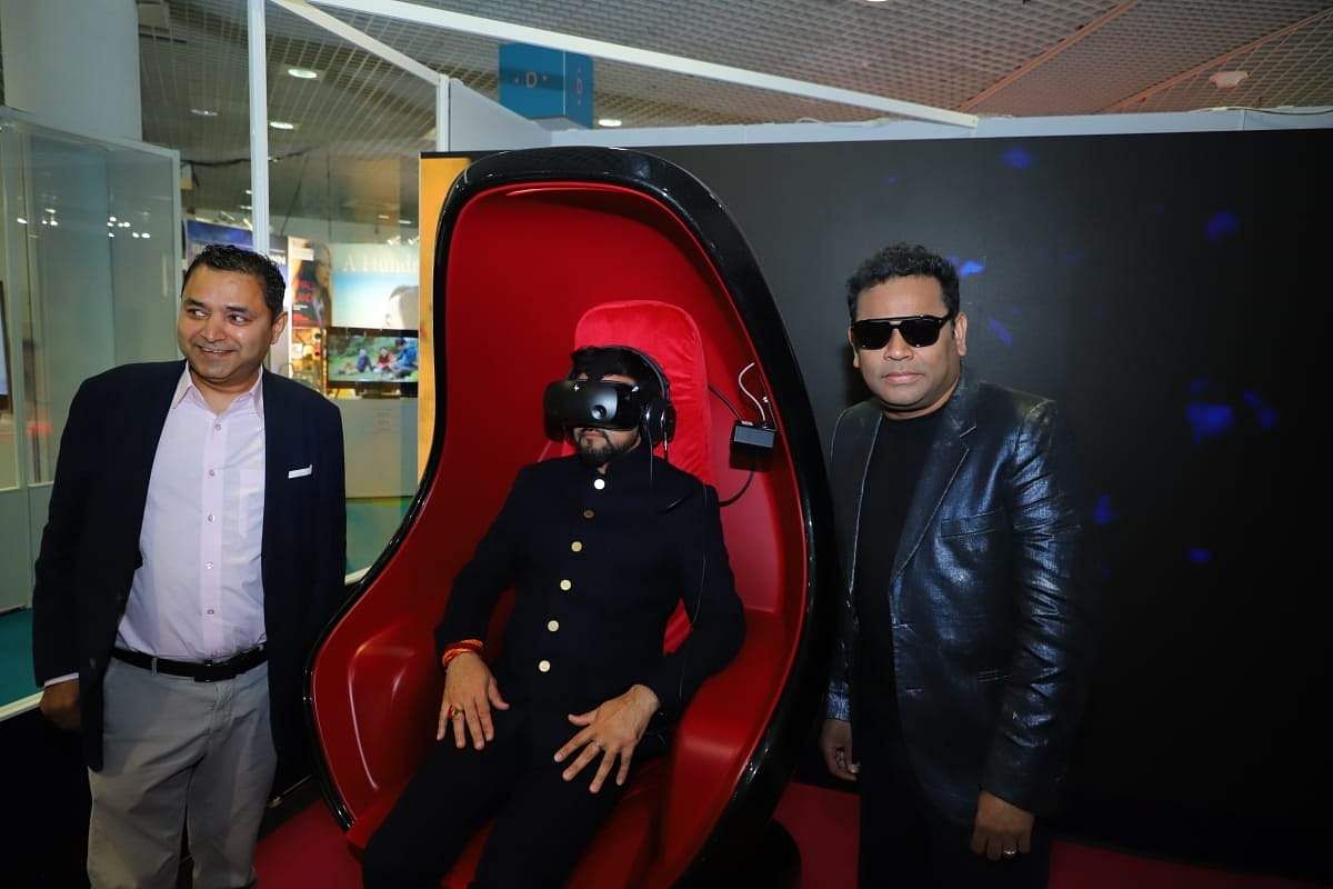 Sports Minister Anurag Thakur experiences AR Rahman's VR film Le Musk at Cannes