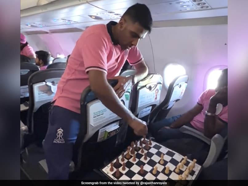 Watch: “No Off Days” For Ravichandran Ashwin As He Plays Chess Mid-Air En Route To Kolkata For GT vs RR Qualifier 1