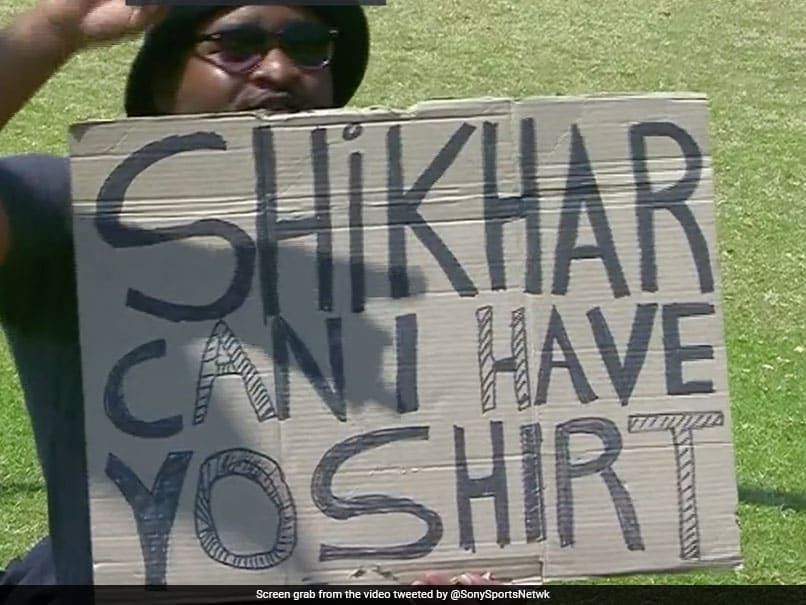 Watch: Fan Asks Shikhar Dhawan For His “Shirt” During Zimbabwe ODI. Here’s His Hilarious Reaction