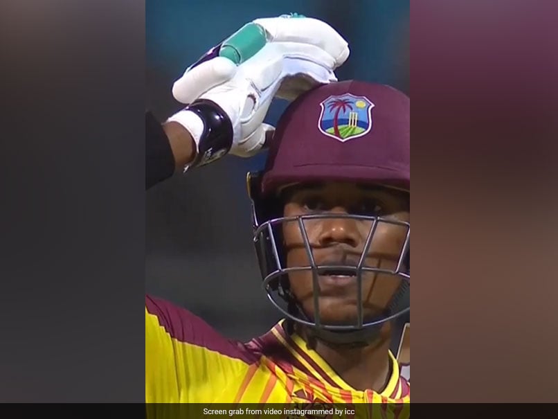 T20 World Cup: West Indies Batter Rovman Powell’s Monster Six Lands Outside Stadium, Teammate’s Reaction Is Priceless. Watch Video