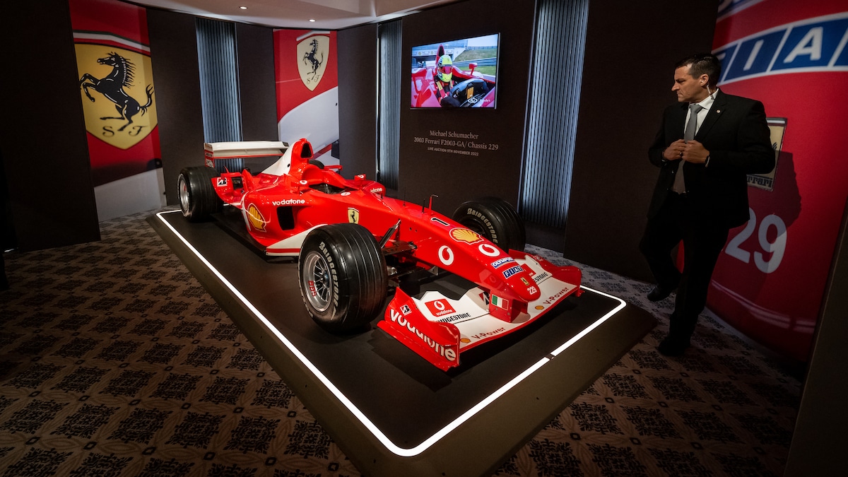 Michael Schumacher’s Ferrari Fetches Record $13 Million At Auction