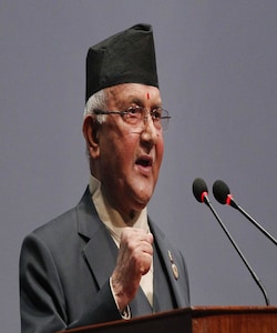Nepal#39;s Oli vows balanced ties with China, India if returned to power