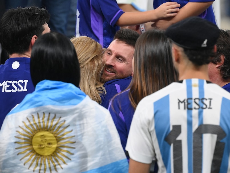 Lionel Messi Shares Emotional Hug With Mother After World Cup Win