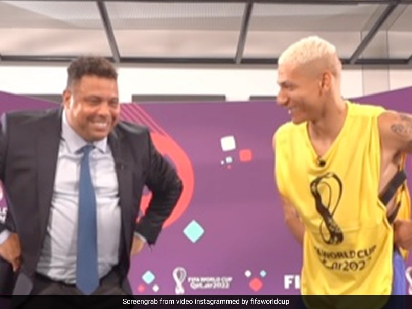 Watch: Brazil Star Richarlison Teaches Ronaldo “Pigeon Dance” After FIFA World Cup Quarter-final Entry