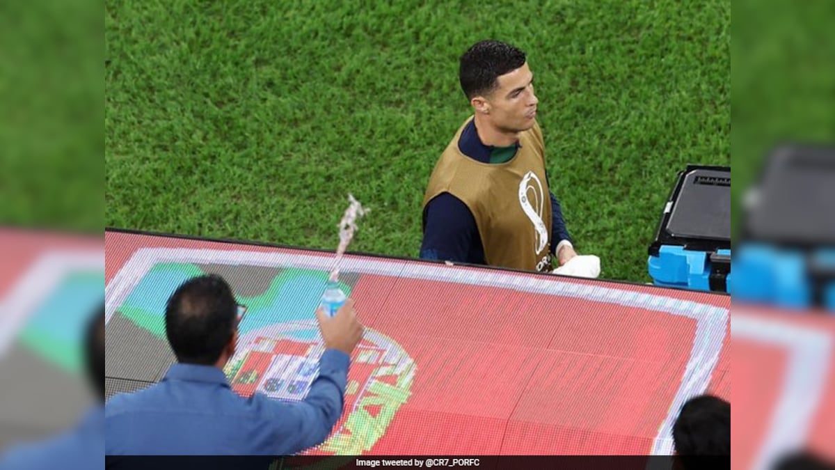Watch: Fan Thrown Out Of Portugal Vs Morocco Match For Throwing Water On Cristiano Ronaldo