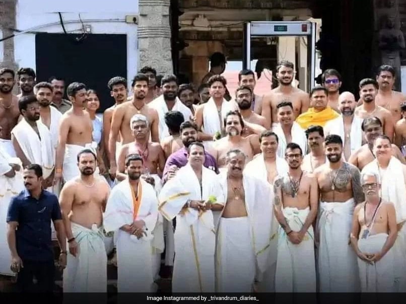 Indian Players Visit Thiruvananthapuram Temple Ahead Of 3rd ODI vs Sri Lanka. See Pic