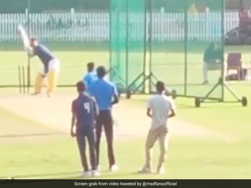 Watch: ‘Thala’ MS Dhoni Does What He Does Best, Hits Massive Sixes In Training