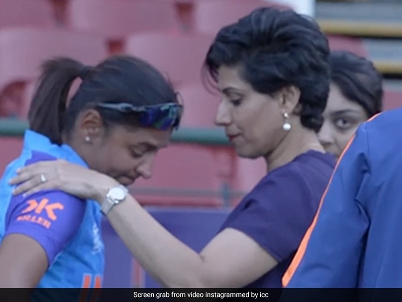 Watch: Anjum Chopra’s Gesture As Harmanpreet Kaur Cries Inconsolably After India’s T20 World Cup Heartbreak