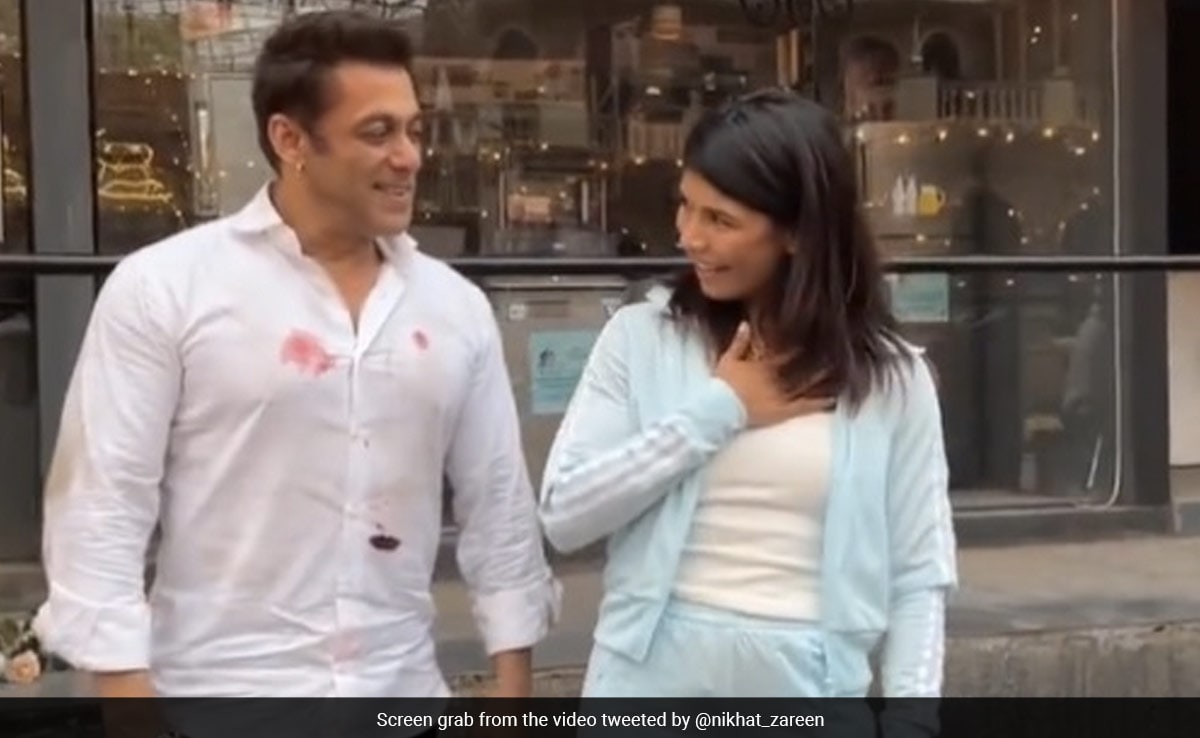 “When You Met Me…”: Salman Khan’s Message For Nikhat Zareen Breaks The Internet