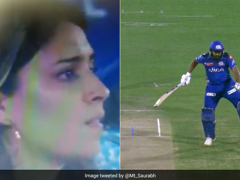 Watch: Ritika Sajdeh’s Expression Says It All As Ishan Kishan’s Powerful Shot Hits Rohit Sharma In SRH vs MI IPL 2023 Game