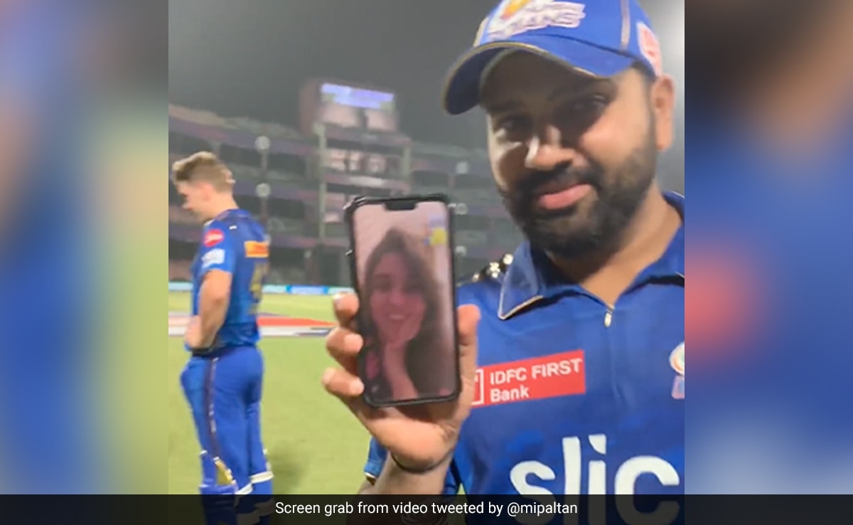 Watch: Rohit Sharma Video Calls Wife Ritika After Mumbai Indians’ Win In IPL 2023. Conversation Is Viral