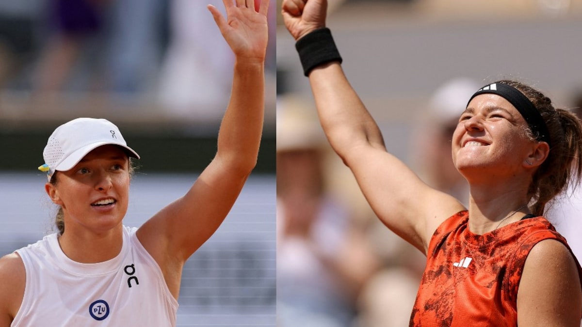 French Open 2023 Final, Iga Swiatek vs Karolina Muchova Live: Iga Swiatek Wins First Set 6-2 Against Karolina Muchova