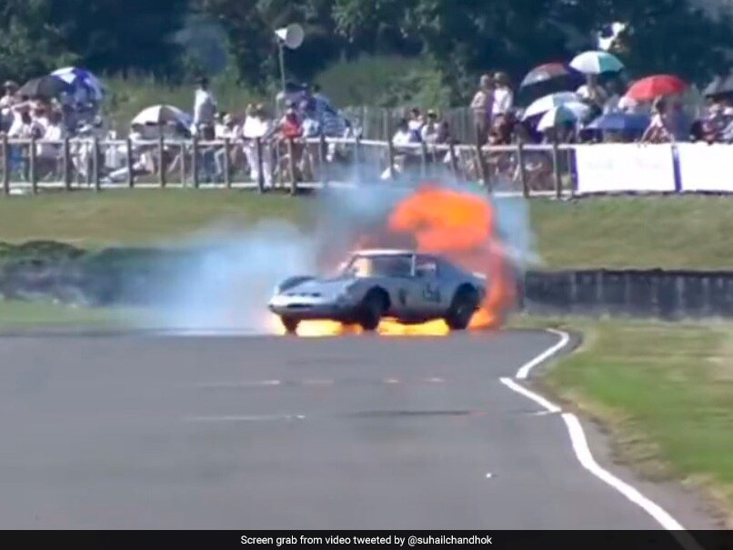 Watch: India’s Ex-F1 Driver Karun Chandhok Survives ‘Scary Moment’ As Car Catches Fire During Race