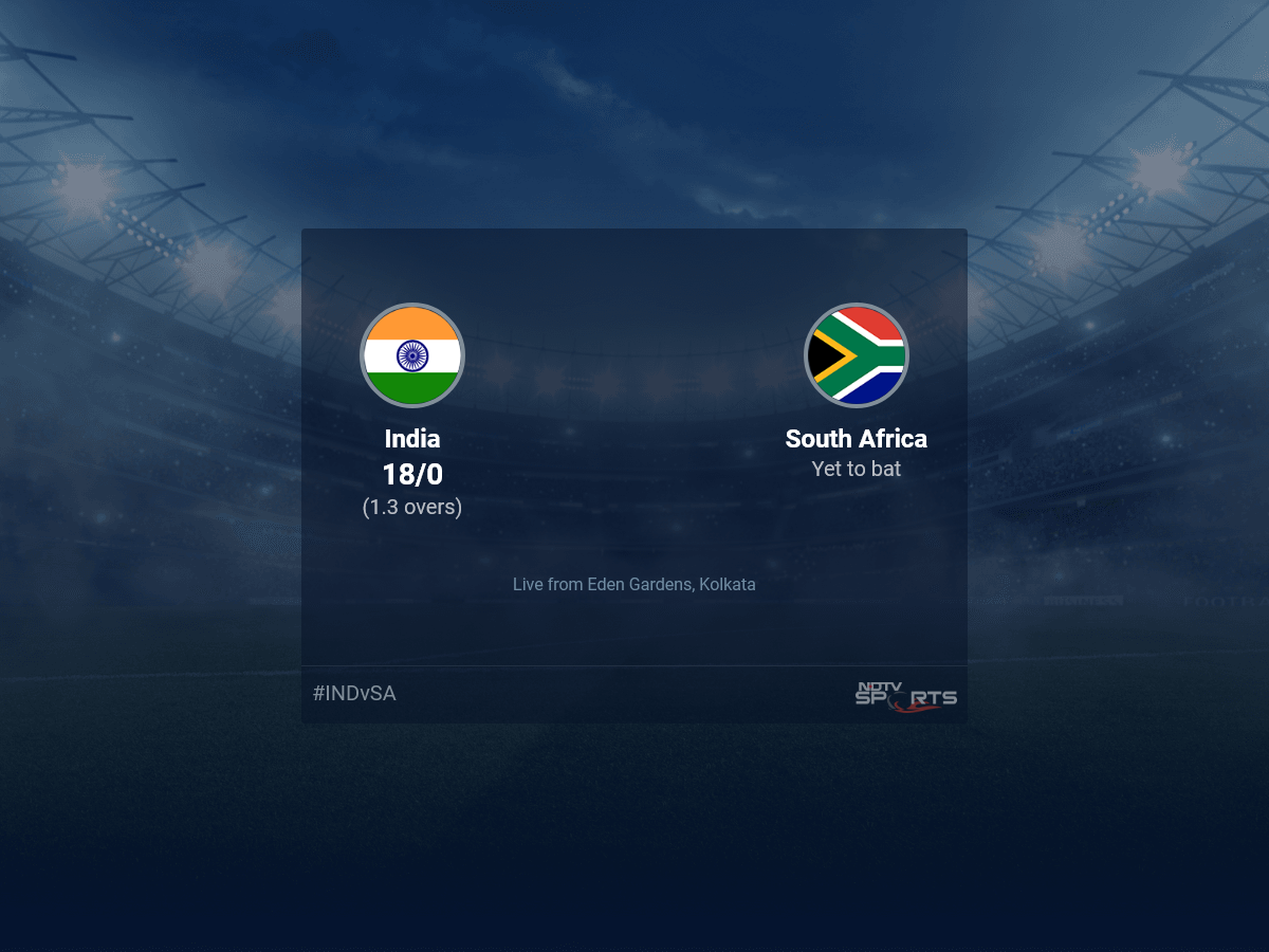 India vs South Africa Live Score Ball by Ball, World Cup 2023 Live