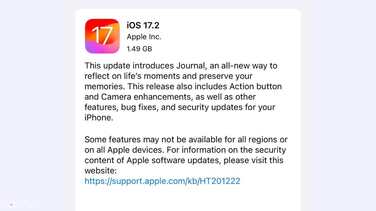 iOS 17.2 Update With Several Improvements Released for Supported iPhone Models