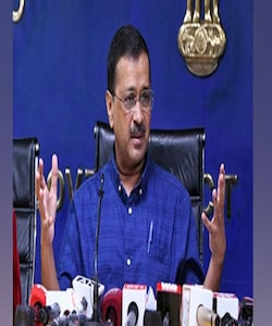 On reaching court, CM Arvind Kejriwal says excise policy case a #39;political conspiracy#39;