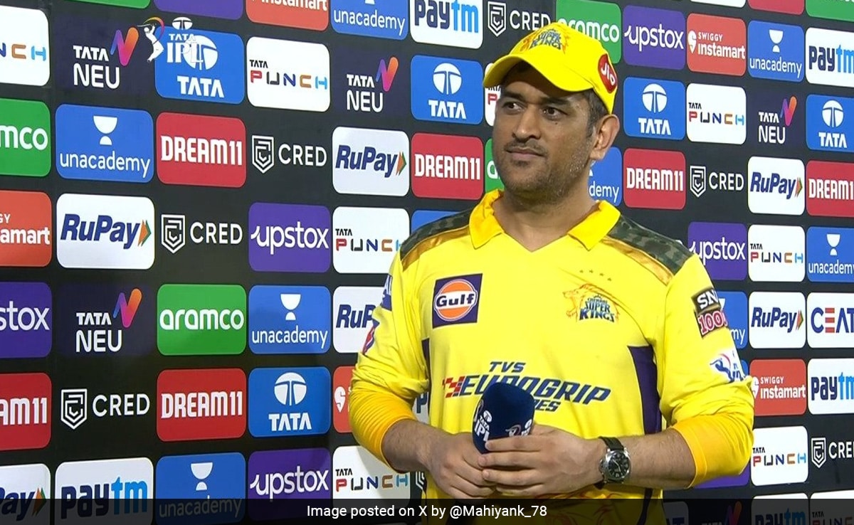 Watch: “There’s A New Captain”, MS Dhoni’s Response To Anchor’s Query Goes Viral
