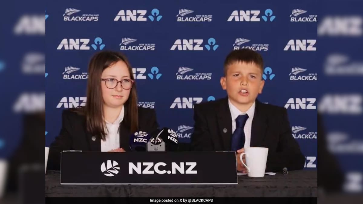 2 Kids In Press Conference: New Zealand Cricket Board’s T20 WC Squad Announcement Is Viral