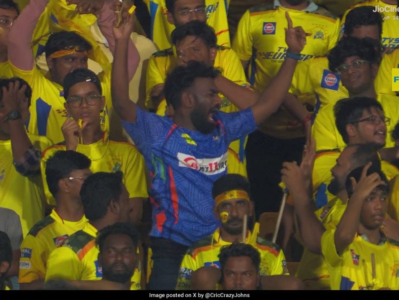 Watch: LSG Fan Dares To Celebrate In Sea Of Yellow, E-Commerce Giant Flipkart Reacts