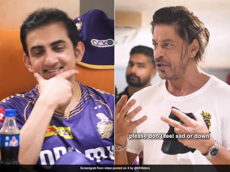 Watch: Shah Rukh Khan’s “Don’t Be Sad GG” Remark Prompts Epic Reaction From Gautam Gambhir