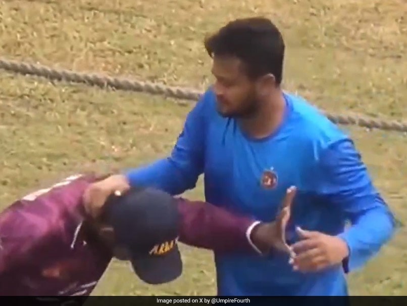 Shocking Scene: Bangladesh Star Shakib Al Hasan, World No. 1 All-rounder, Assaults Selfie-Seeking Man. Video Viral
